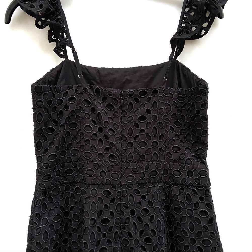 J. Crew Eyelet Ruffle Cropped Wide Leg Jumpsuit - Picture 7 of 10